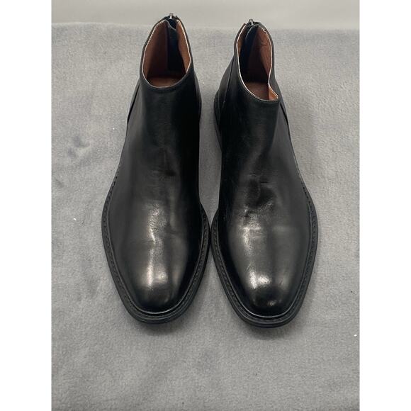 Vintage Foundry Co VF1581 Mens Leather Ankle Boots Zip Closure Size 10 Black - Picture 1 of 7
